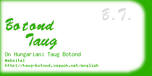 botond taug business card